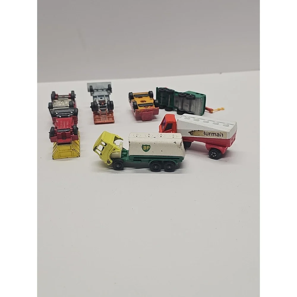 Matchbox Lesney Vintage  Job Lot Crane #30-BP #25-Dump Truck #48 Snow Plow #16
